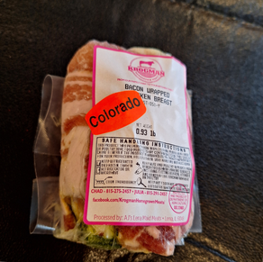 Stuffed Bacon Wrapped Chicken Breast