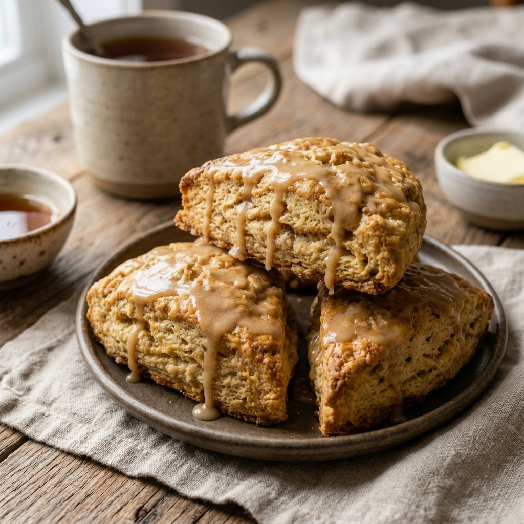 Maple Pecan Sourdough Scones