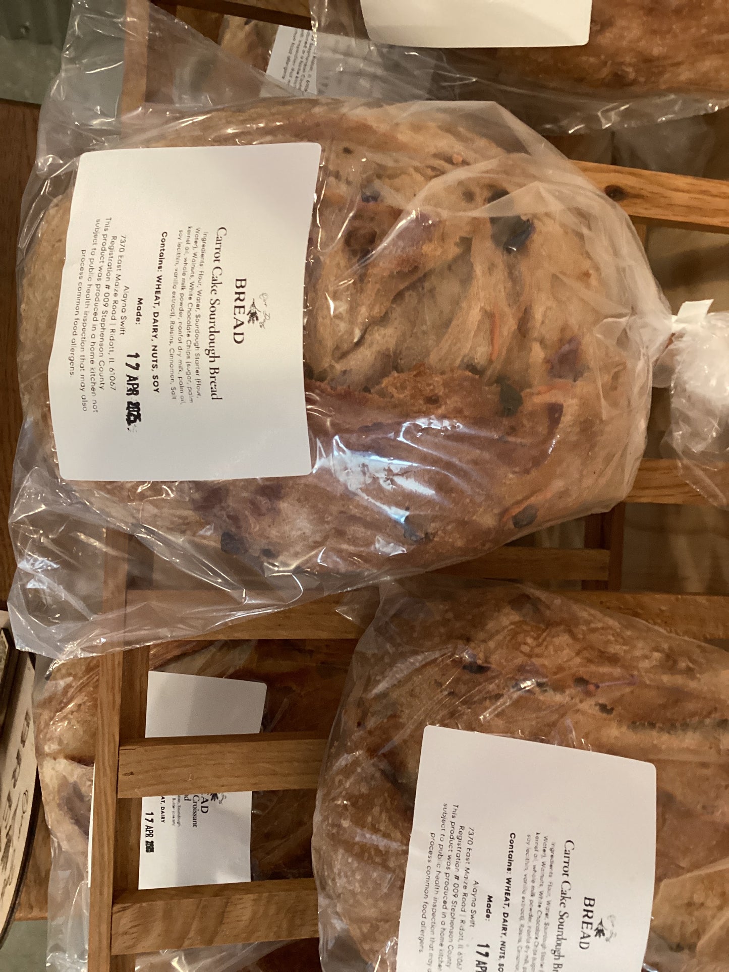Flavored Sourdough - Frozen