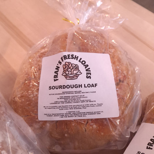 Packaged sourdough loaf 
