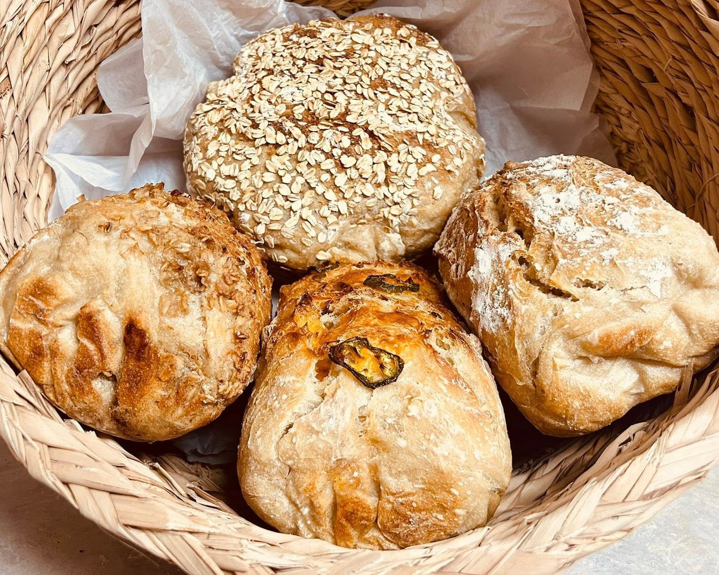 flavored sourdough loaves