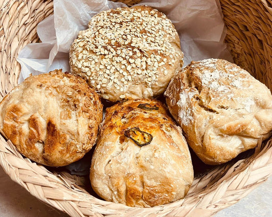 flavored sourdough loaves